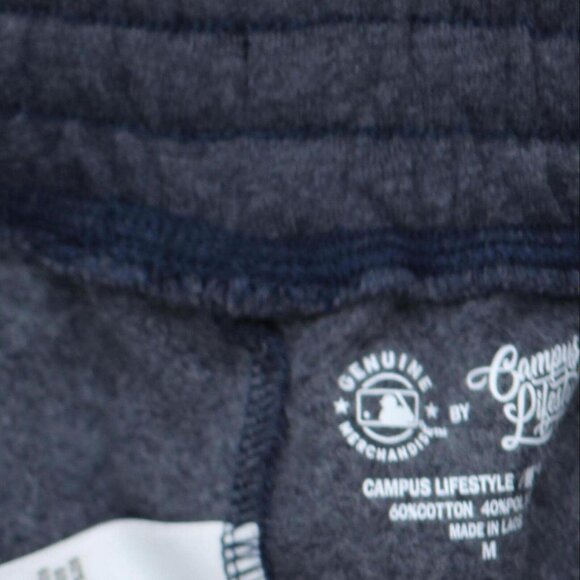 NWT Campus Lifestyle MLB Atlanta Braves Fleece Shorts CL-MLB-SHORTS M Navy Blue - Picture 4 of 4